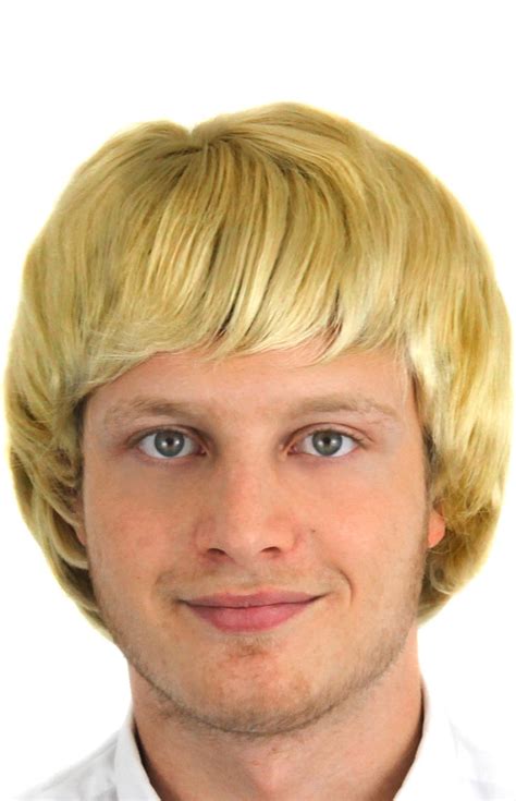 blonde short wig male